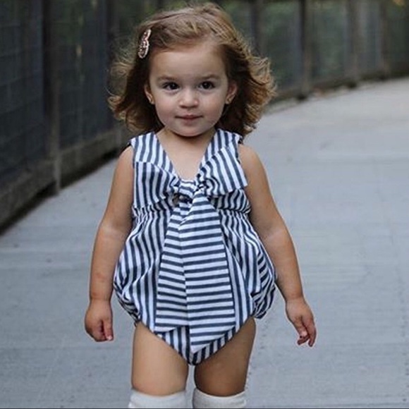 Other - Amelia Stripe Bubble Romper